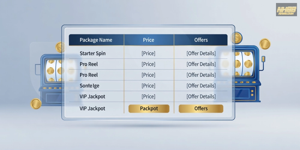 Bảng giá chi tiết các gói nổ hũ trên NH88 cập nhật mới nhất năm 2025