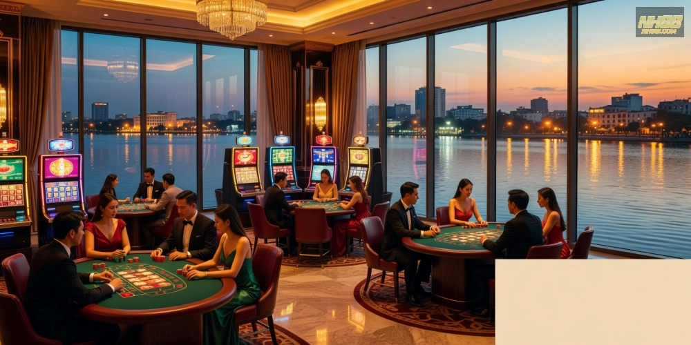 Casino ven sông NH88 – Thiết kế sang trọng với tầm nhìn sông nước