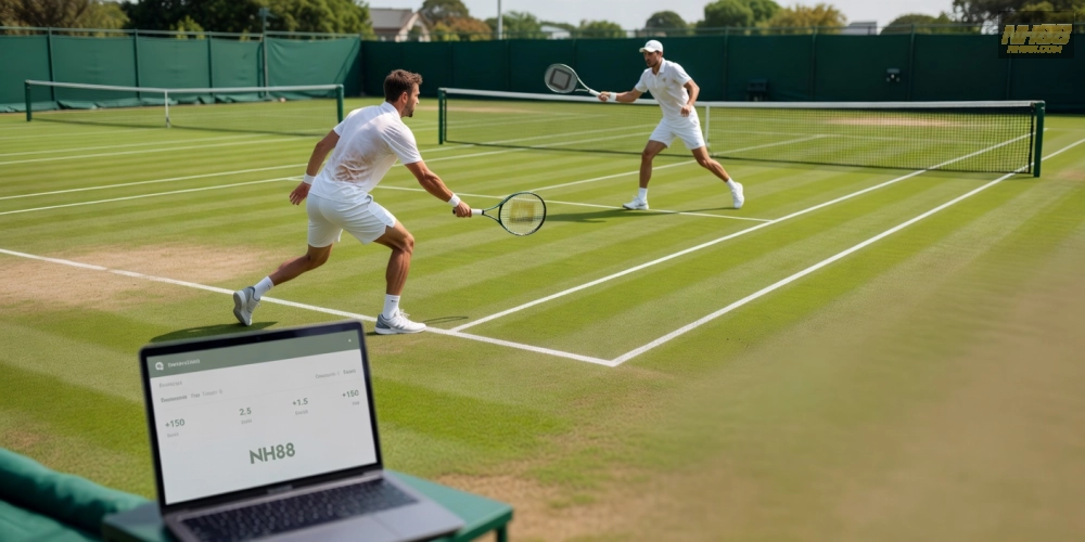 Hình ảnh minh họa cá cược tennis hấp dẫn trên NH88 với tỷ lệ kèo cao.