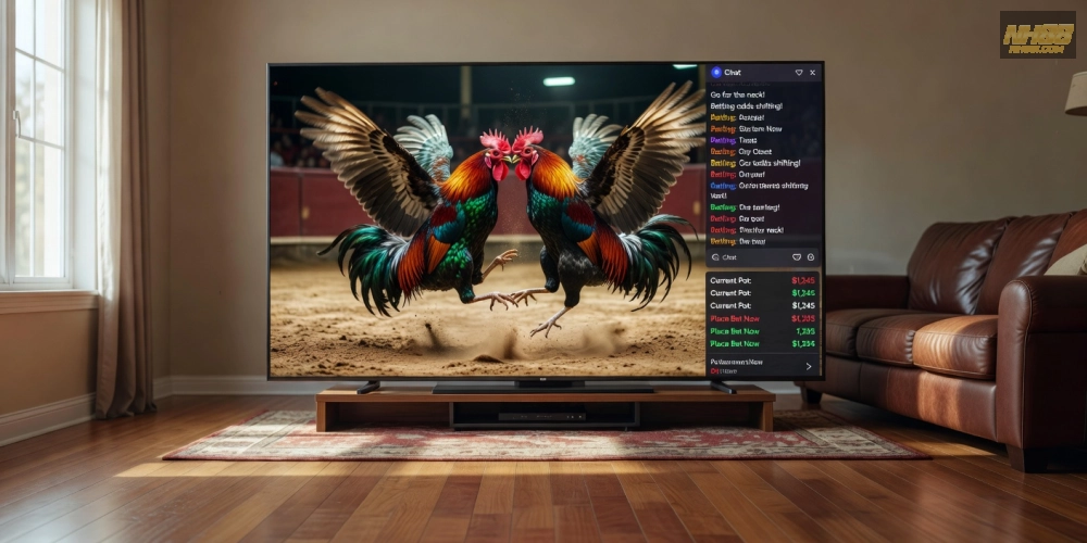 Minh họa giao diện xem trực tiếp đá gà trên nền tảng nh88 uy tín hàng đầu